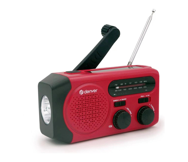 Denver Radio solarne Denver SCR-2010 z lampką i funkcją SOS - 1535084 - zdjęcie